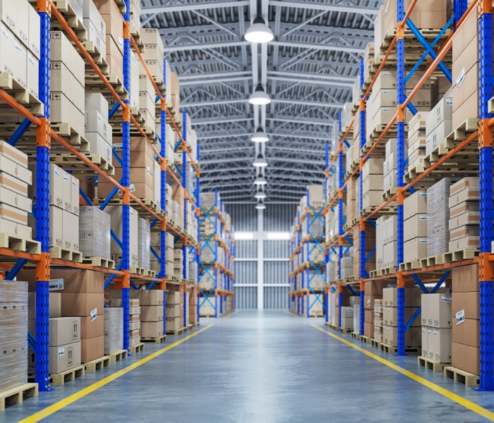 Warehouse image representing the Distribution industry